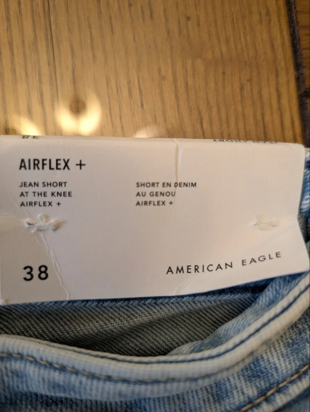 American Eagle Mens Jean Shorts at Knee Air Flex + Size 38
